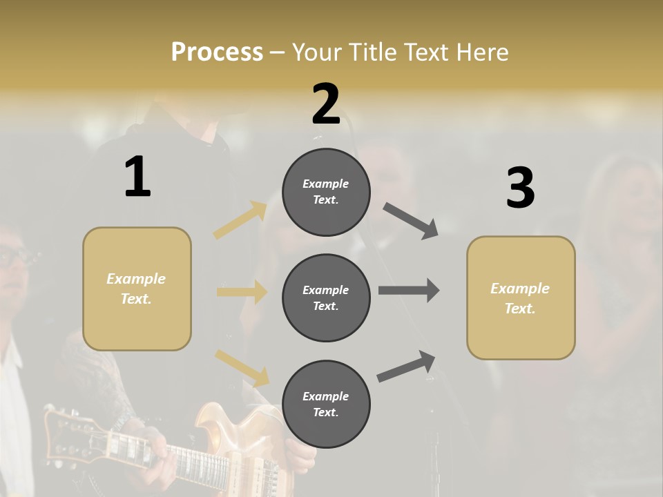 A Man Singing Into A Microphone While Holding A Guitar PowerPoint Template