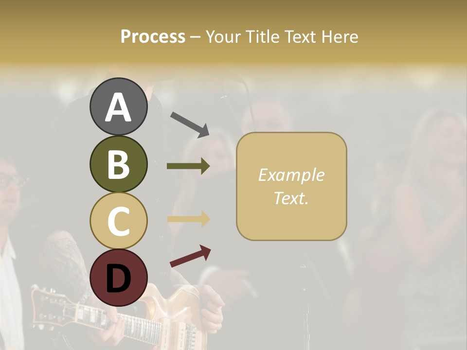 A Man Singing Into A Microphone While Holding A Guitar PowerPoint Template