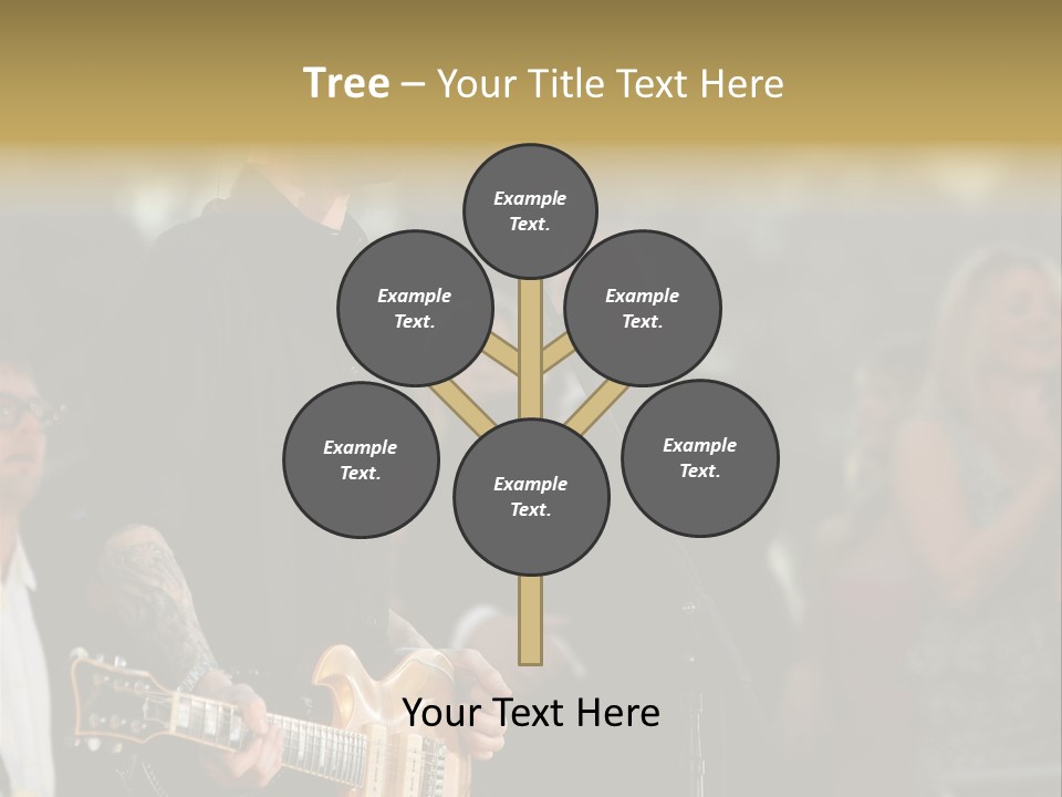 A Man Singing Into A Microphone While Holding A Guitar PowerPoint Template