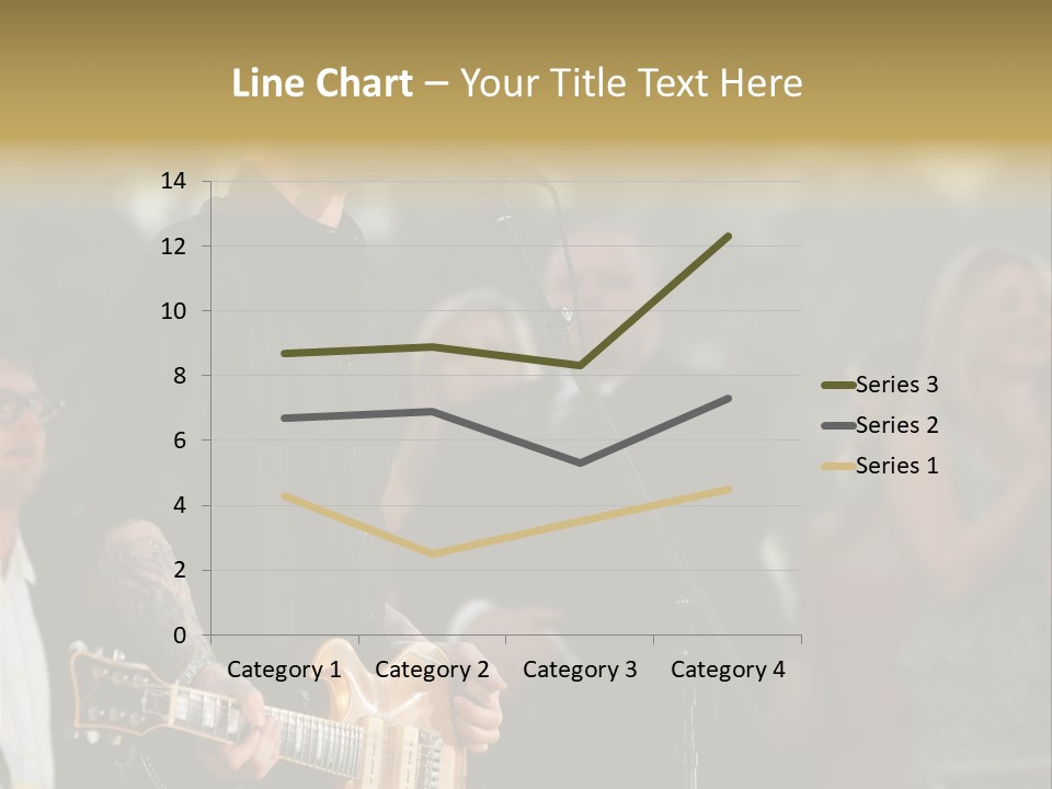 A Man Singing Into A Microphone While Holding A Guitar PowerPoint Template
