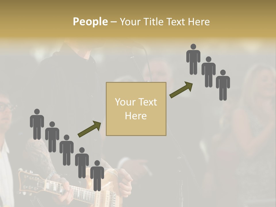 A Man Singing Into A Microphone While Holding A Guitar PowerPoint Template