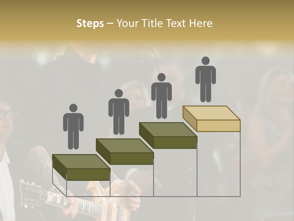A Man Singing Into A Microphone While Holding A Guitar PowerPoint Template