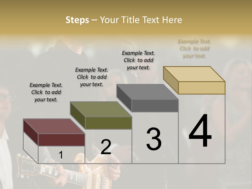 A Man Singing Into A Microphone While Holding A Guitar PowerPoint Template