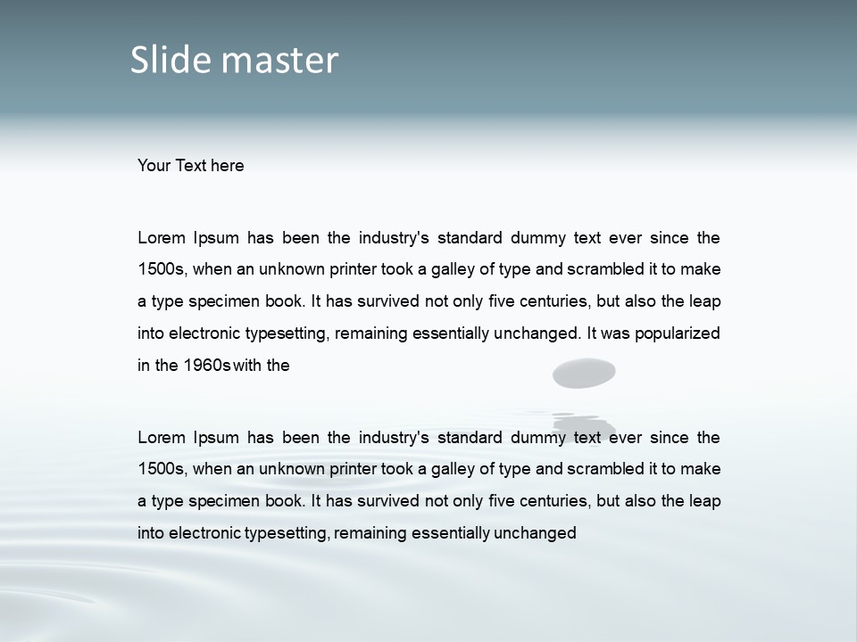 Concentration Stone Garden PowerPoint Template