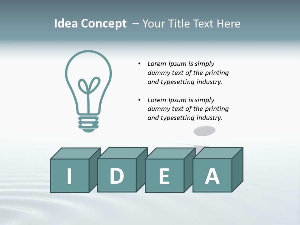 Concentration Stone Garden PowerPoint Template