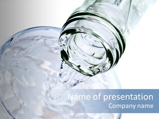 Cool Beverage Purity PowerPoint Template