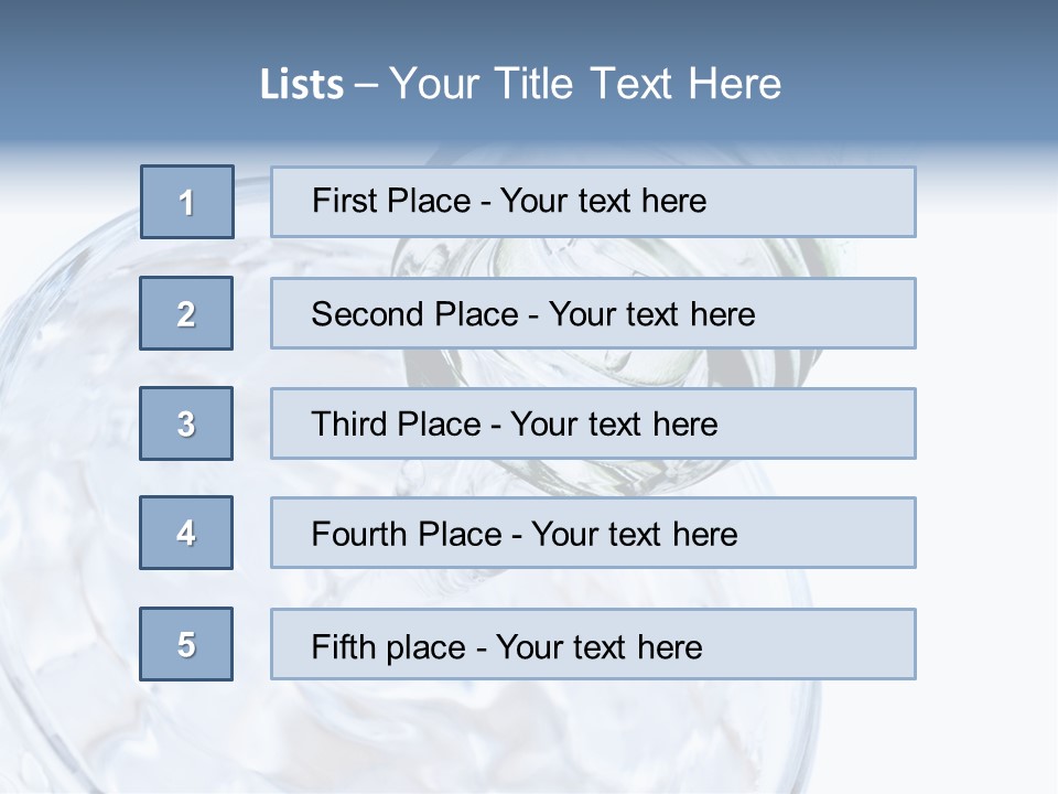 Cool Beverage Purity PowerPoint Template