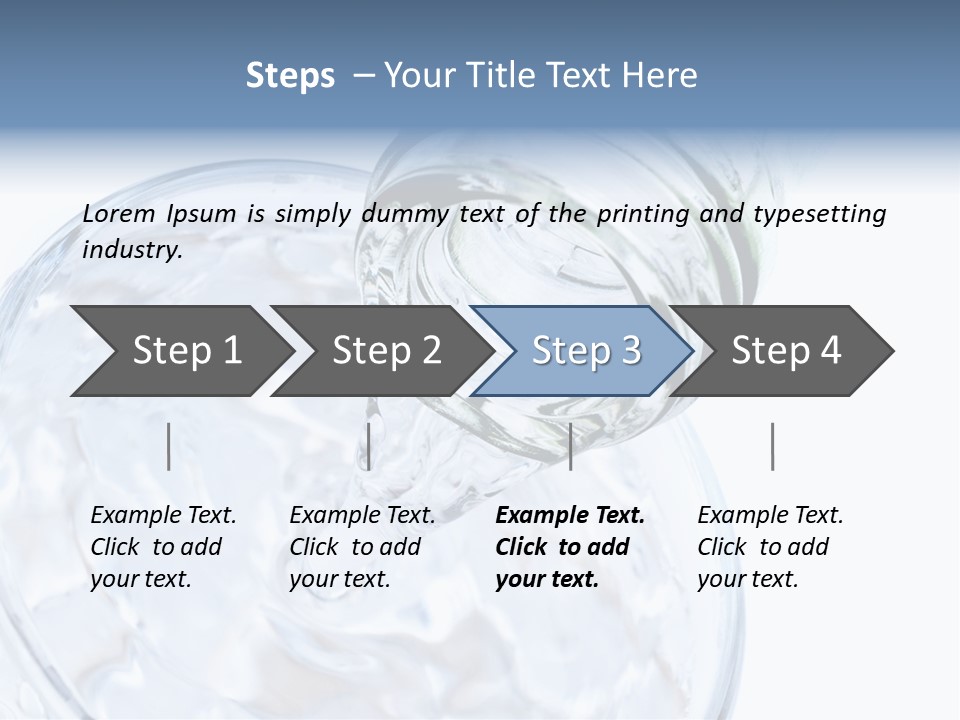 Cool Beverage Purity PowerPoint Template