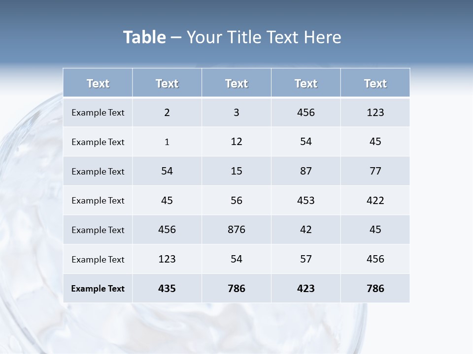 Cool Beverage Purity PowerPoint Template