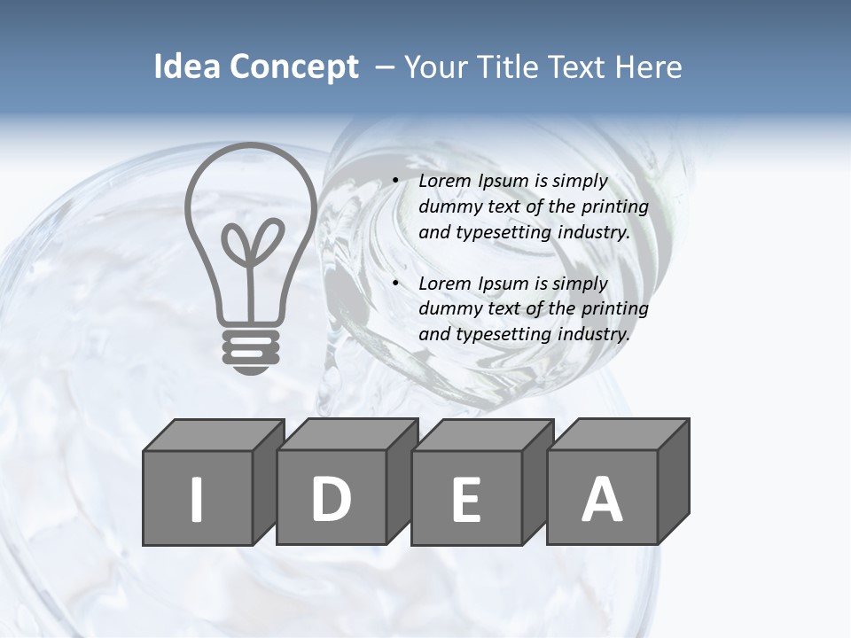 Cool Beverage Purity PowerPoint Template