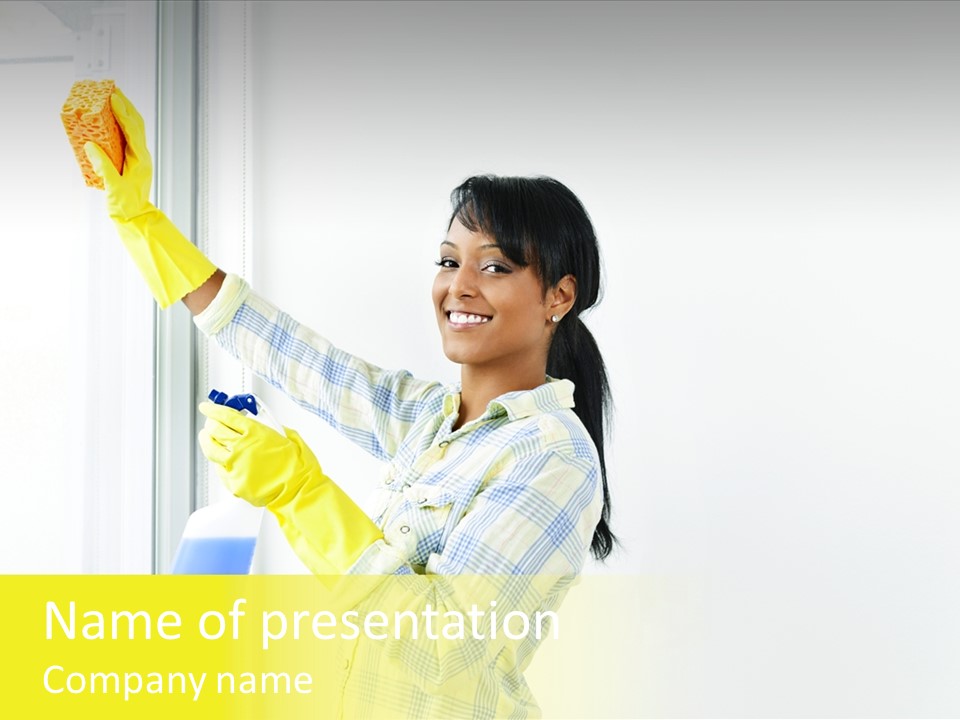 Person Disinfectant Domestic PowerPoint Template