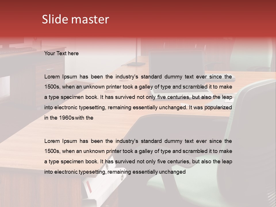 Objects Table White PowerPoint Template