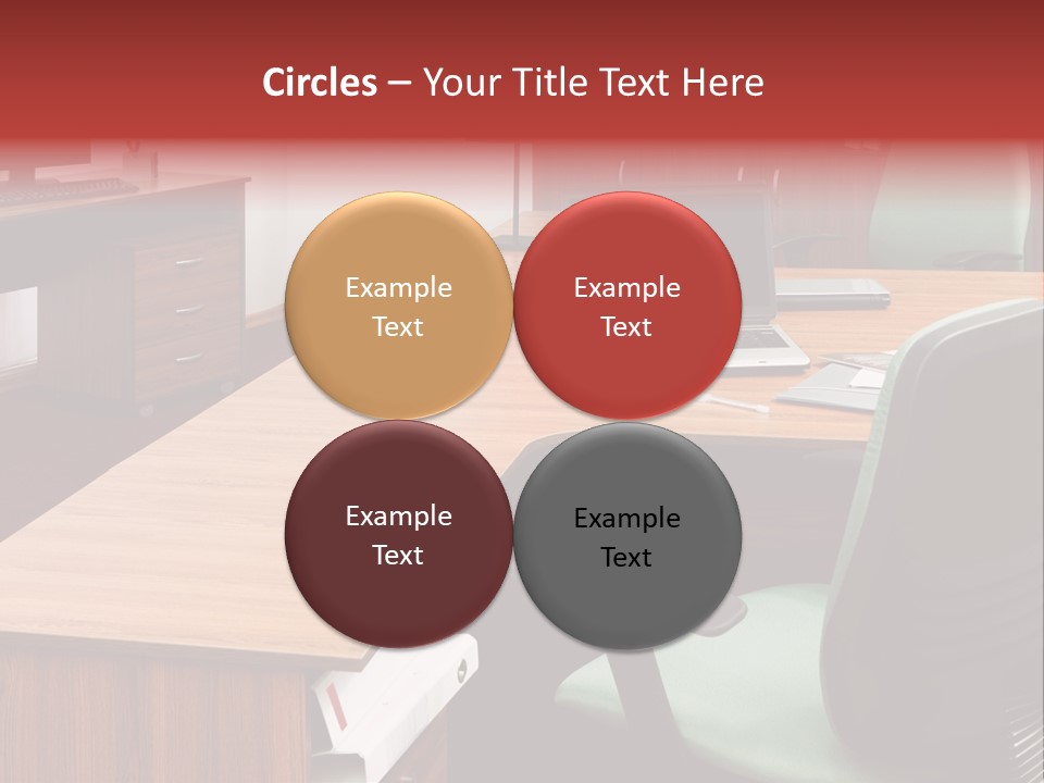 Objects Table White PowerPoint Template