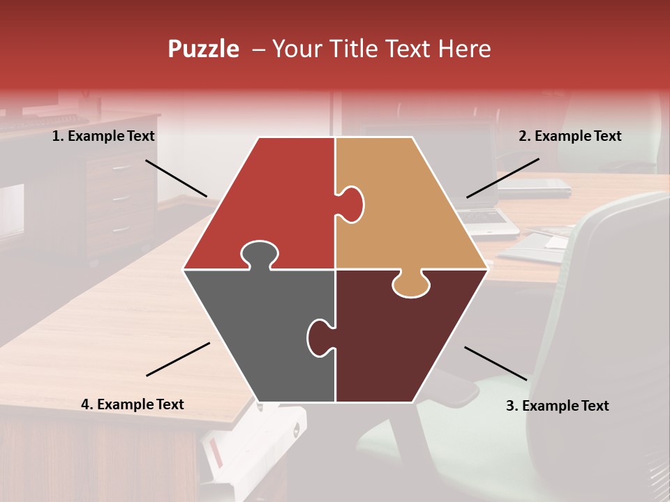 Objects Table White PowerPoint Template