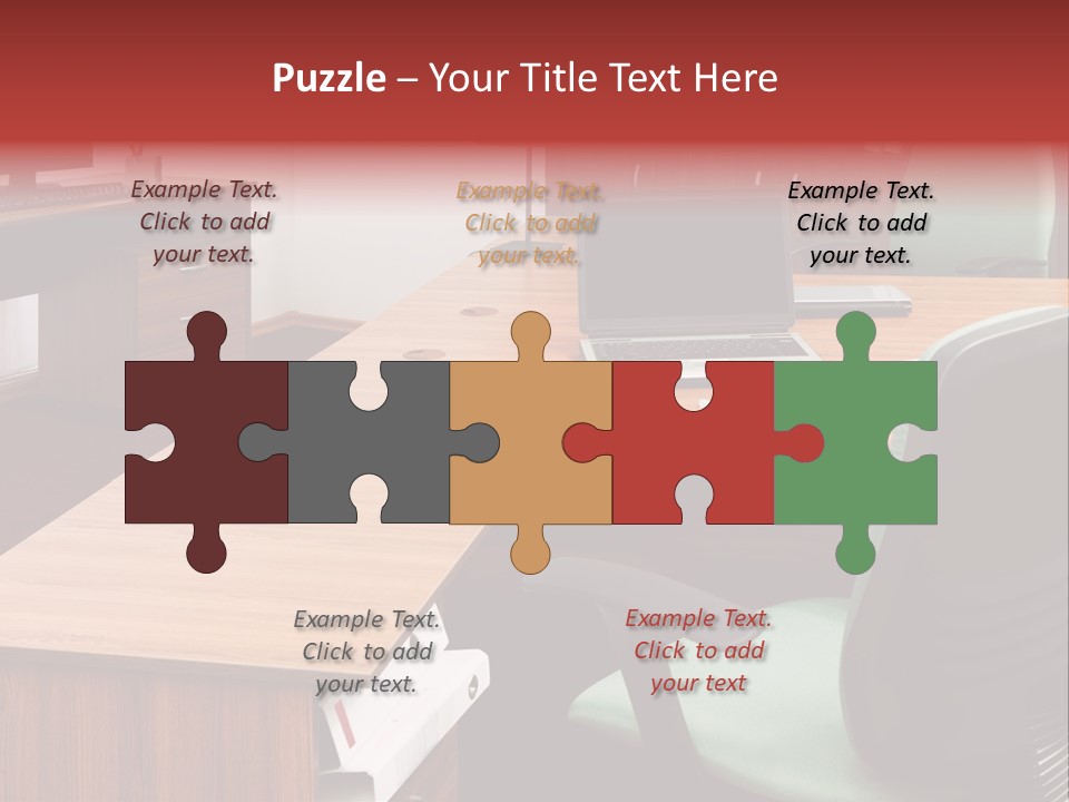 Objects Table White PowerPoint Template