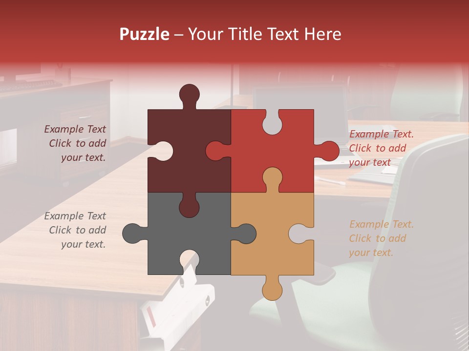 Objects Table White PowerPoint Template