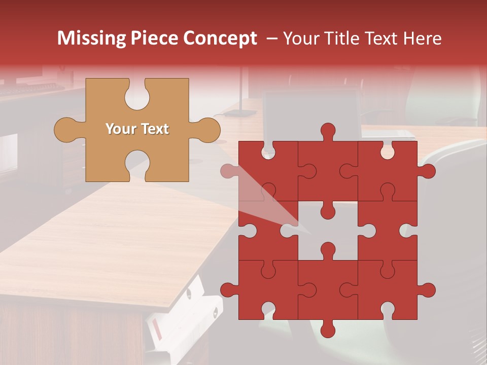 Objects Table White PowerPoint Template