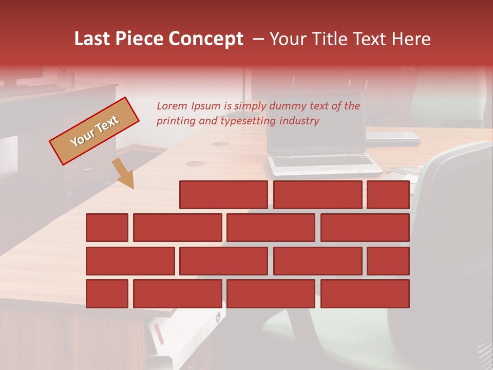 Objects Table White PowerPoint Template