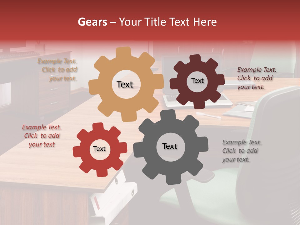 Objects Table White PowerPoint Template