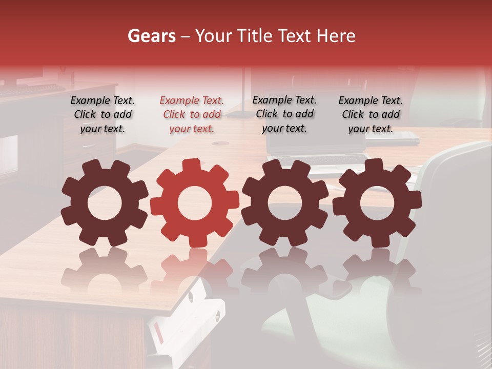 Objects Table White PowerPoint Template