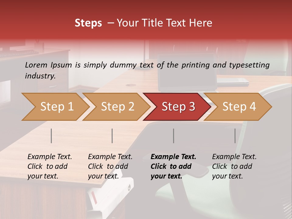 Objects Table White PowerPoint Template