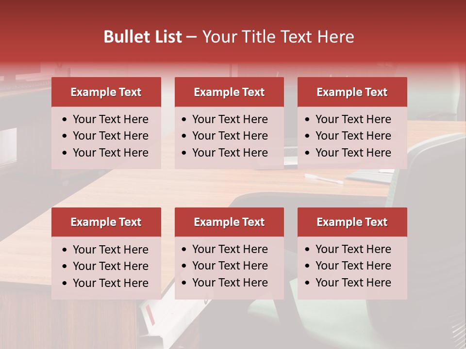 Objects Table White PowerPoint Template