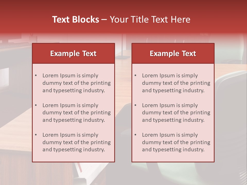 Objects Table White PowerPoint Template