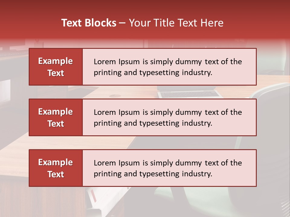 Objects Table White PowerPoint Template