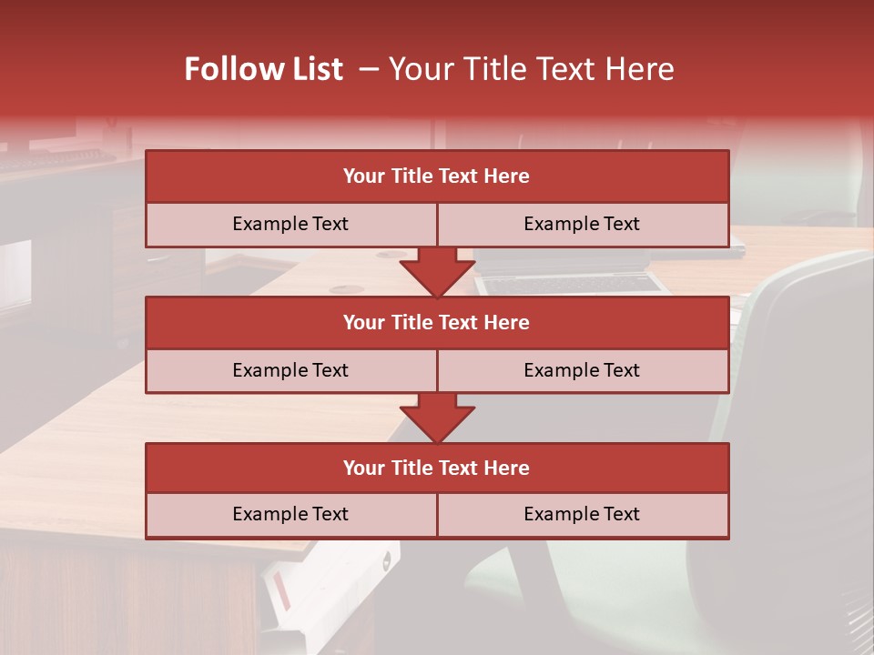 Objects Table White PowerPoint Template
