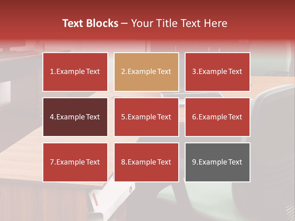 Objects Table White PowerPoint Template