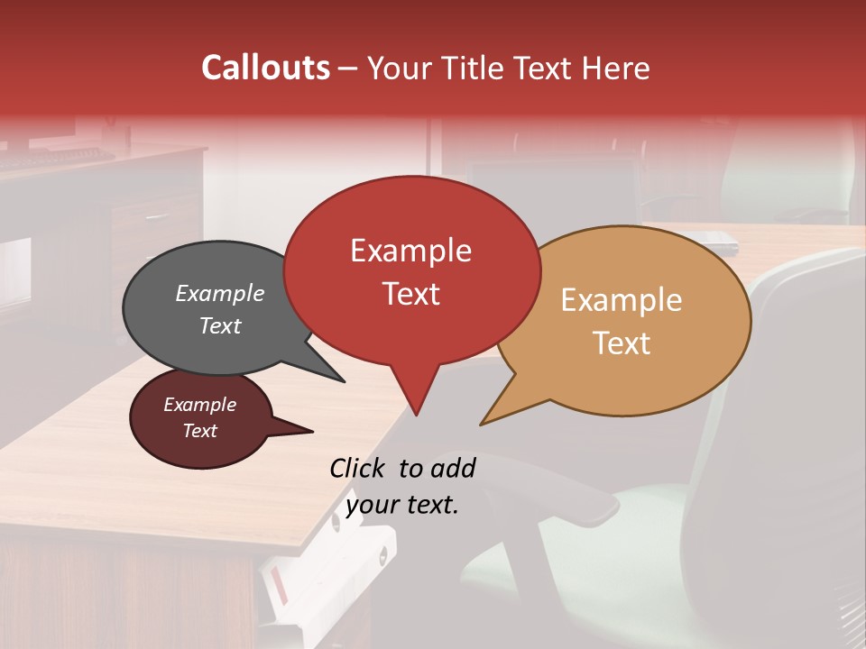 Objects Table White PowerPoint Template