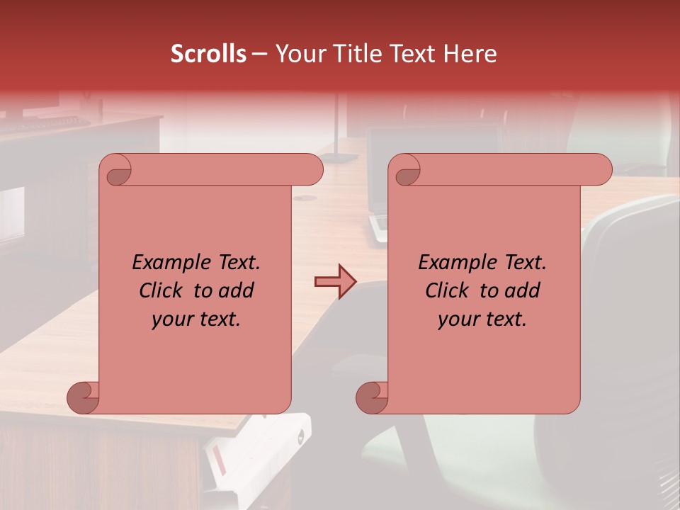 Objects Table White PowerPoint Template