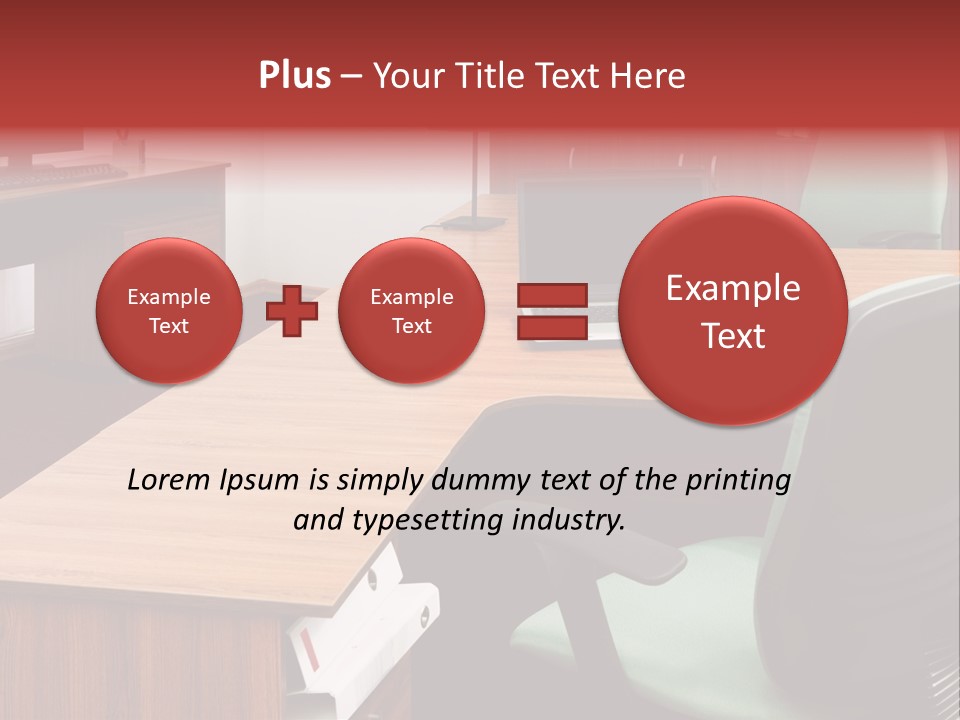 Objects Table White PowerPoint Template
