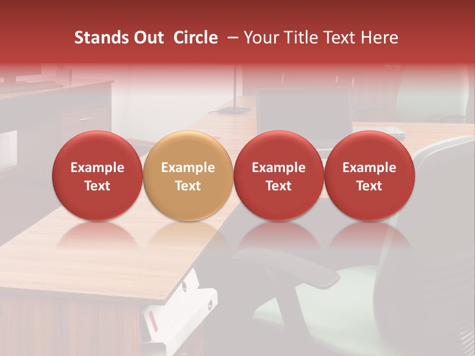 Objects Table White PowerPoint Template