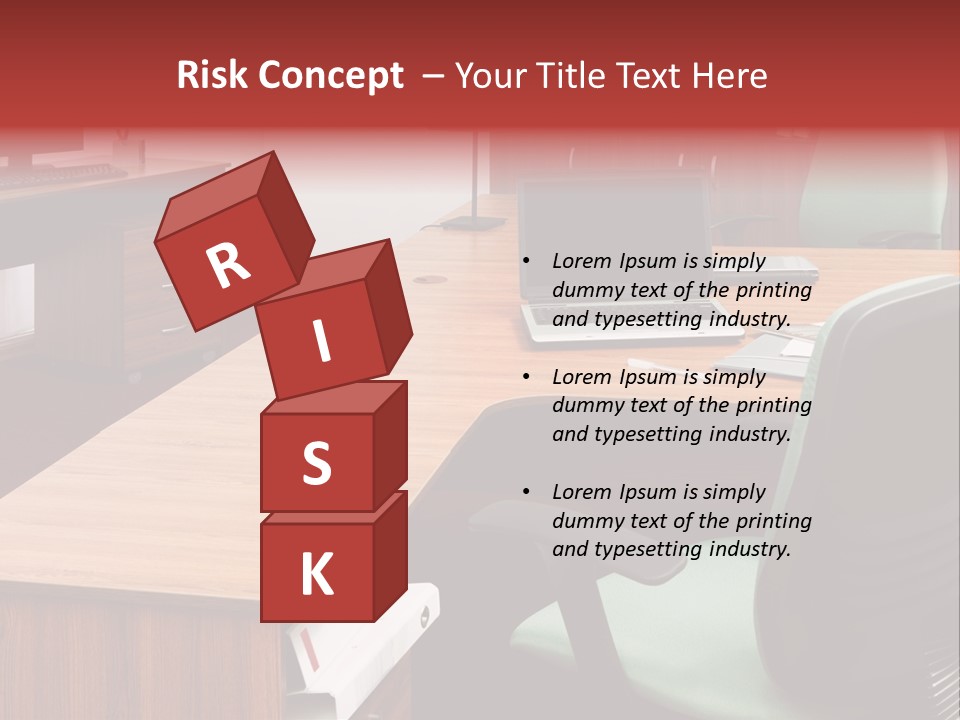 Objects Table White PowerPoint Template