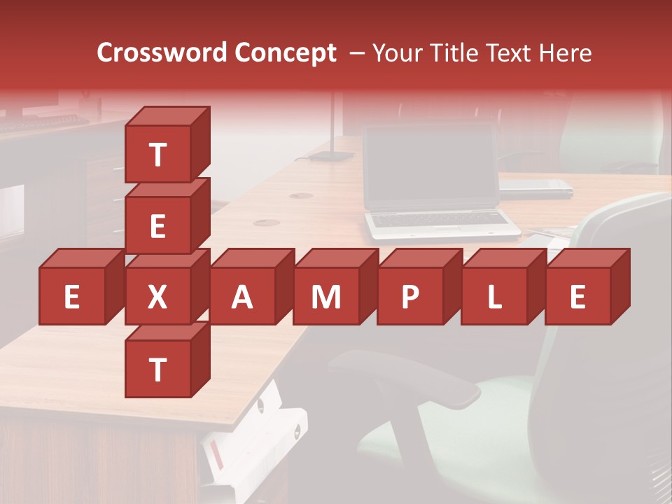 Objects Table White PowerPoint Template