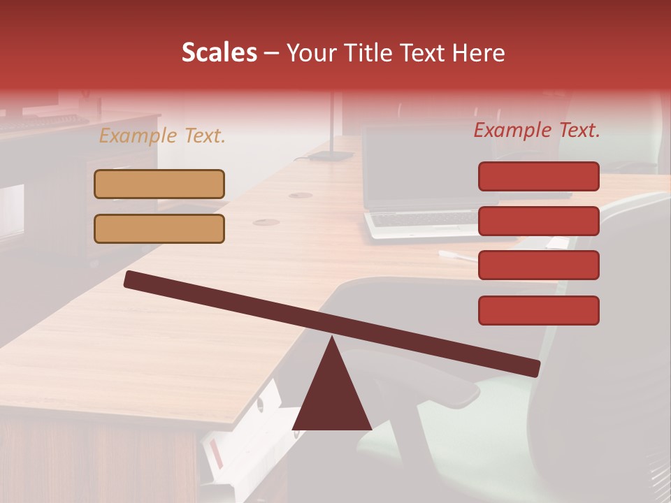 Objects Table White PowerPoint Template
