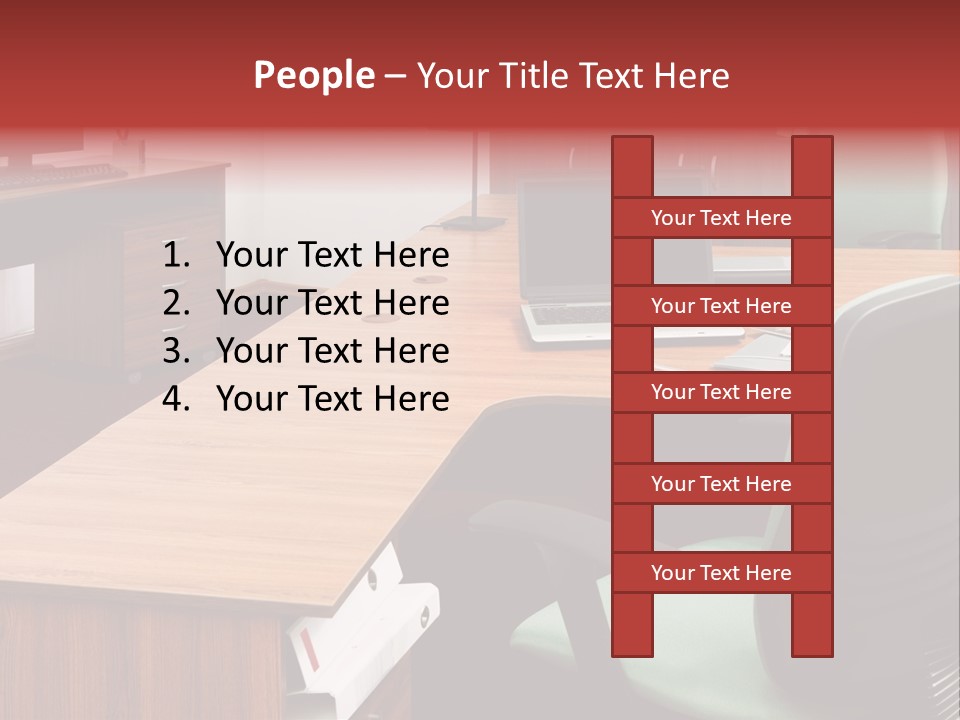 Objects Table White PowerPoint Template