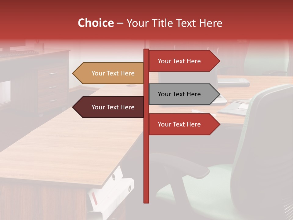Objects Table White PowerPoint Template