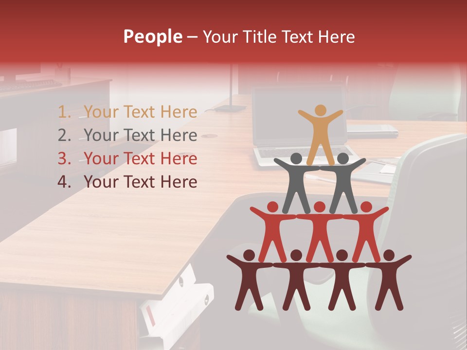 Objects Table White PowerPoint Template