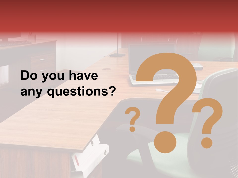 Objects Table White PowerPoint Template