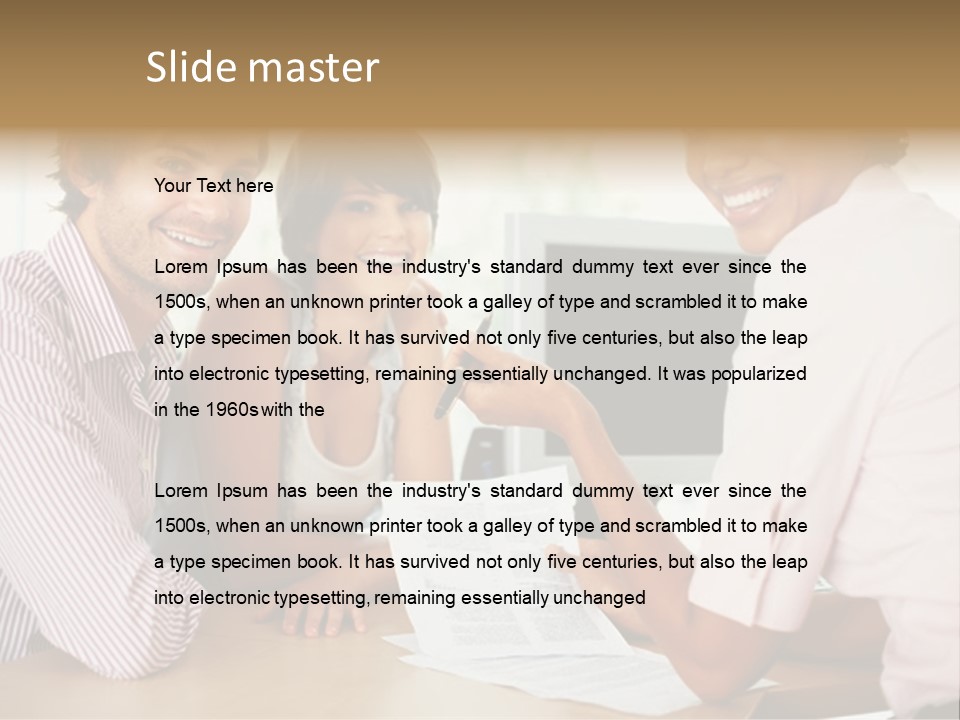Face Mobile Wireless PowerPoint Template