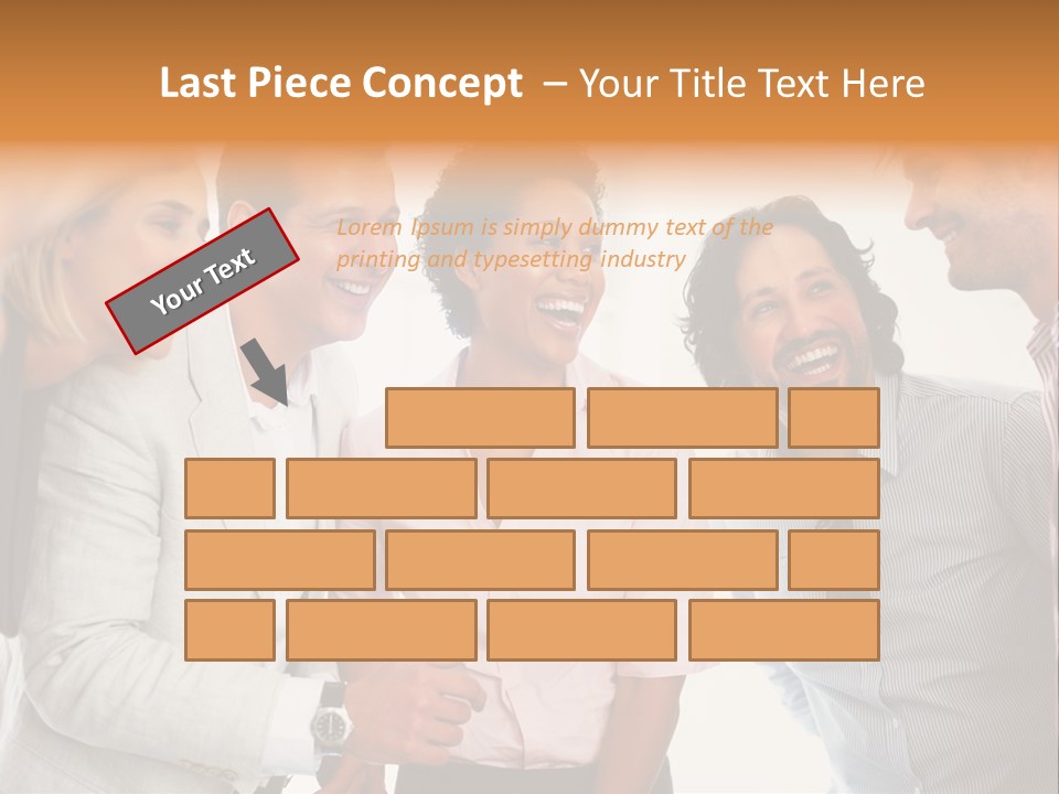 Business Enter Turn PowerPoint Template