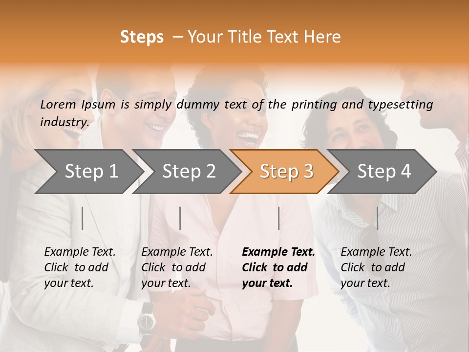 Business Enter Turn PowerPoint Template
