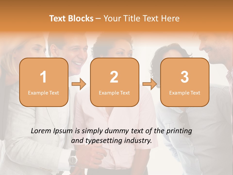 Business Enter Turn PowerPoint Template