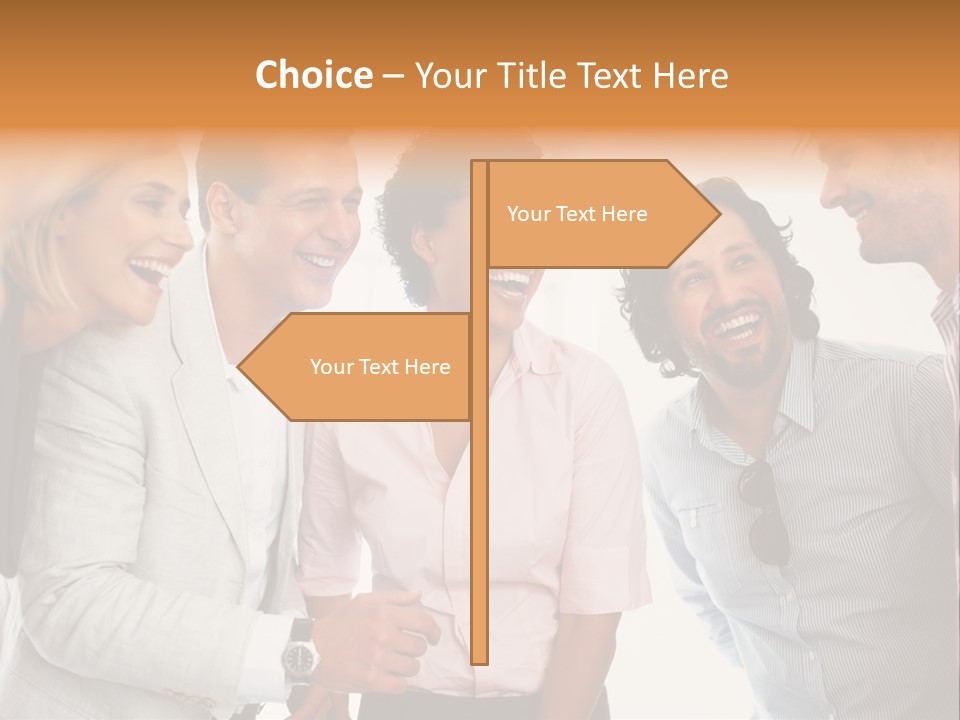 Business Enter Turn PowerPoint Template