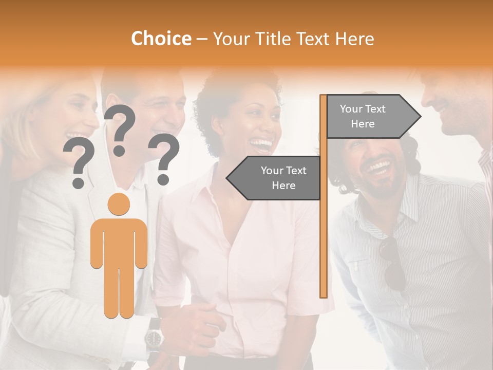 Business Enter Turn PowerPoint Template