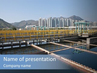 Sewage Reflection Government PowerPoint Template