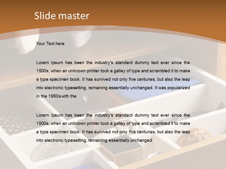 Fabric Hanger Garment PowerPoint Template