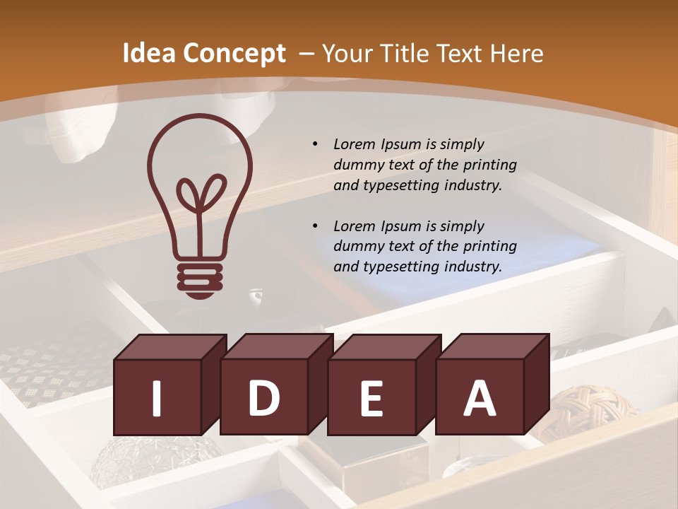 Fabric Hanger Garment PowerPoint Template